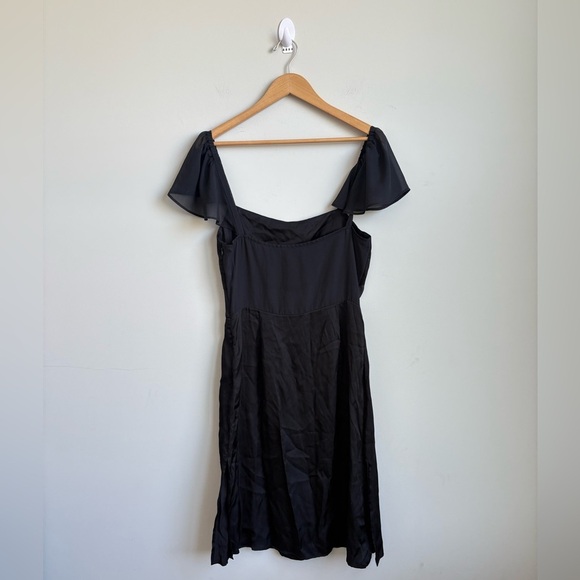 Anthropologie Sheer Flutter Sleeve Dress Size 10 - Picture 6 of 6